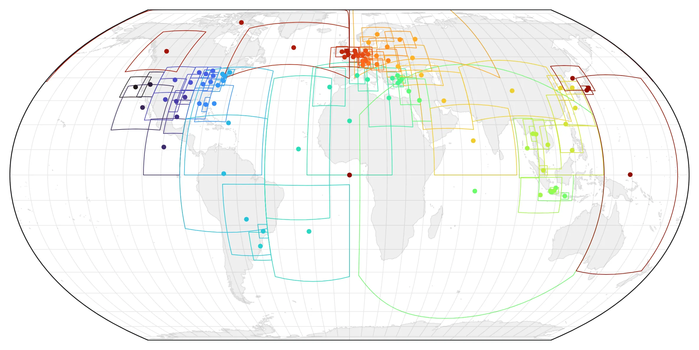Tool to find regional Foursquare places data files on a map